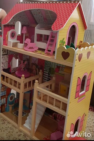 Большой кукольный домик Edufan