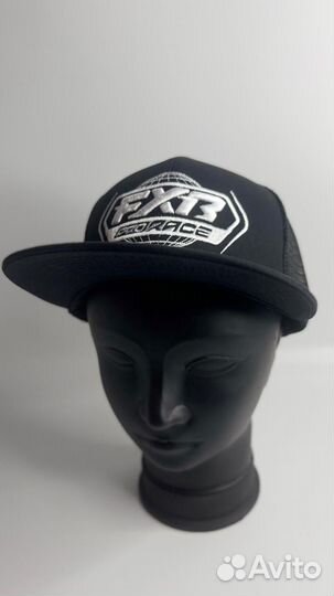 Бейсболка FXR Race Div Black White Adult