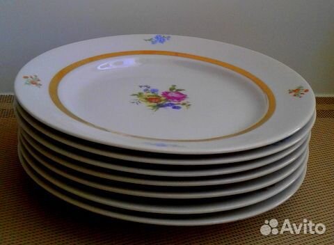 Тарелки фарфор завода Пролетарий СССР