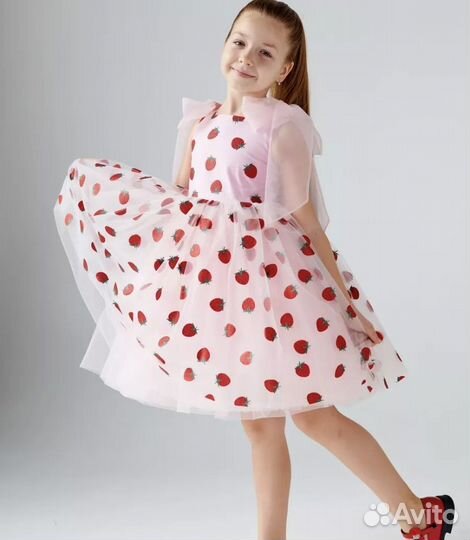 Нарядное платье для девочки размер 98
