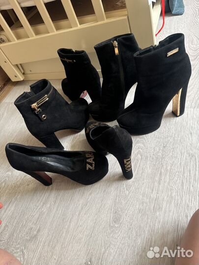 Ботильоны zara 38