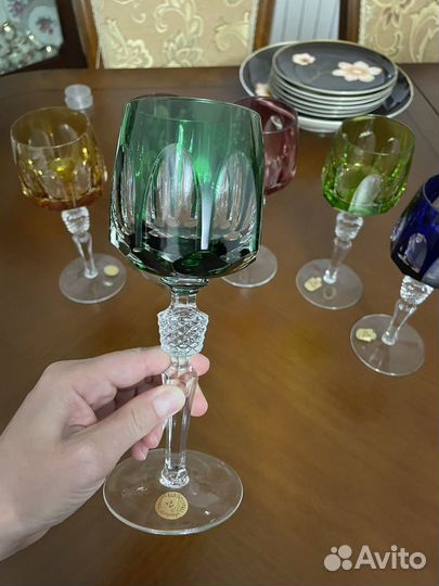 Фужеры бокалы цветные хрусталь Нахтман Nachtmann