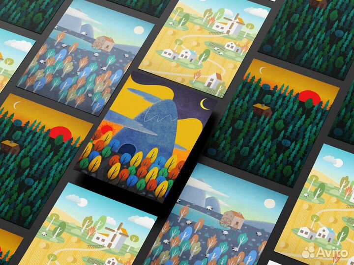 Авторские открытки. Наборы 