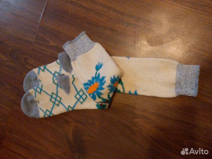 Гольфы шерстяные вязаные