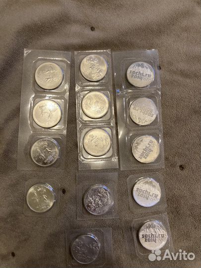 Олимпийские монеты Сочи 2014