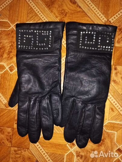Перчатки женские кожаные 6 размер