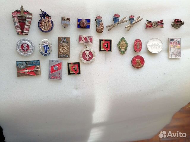 Значки(тяжелые) гдр и фрг