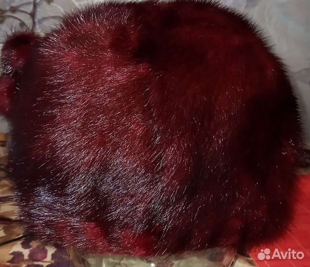 Шапка норковая женская 56 размер новая