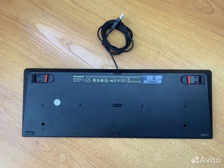 Клавиатура Lenovo Slim SK-8821 Black USB