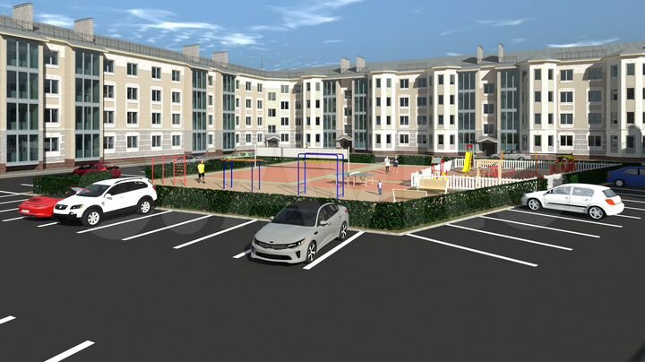 2-к. квартира, 56,7 м², 4/4 эт.