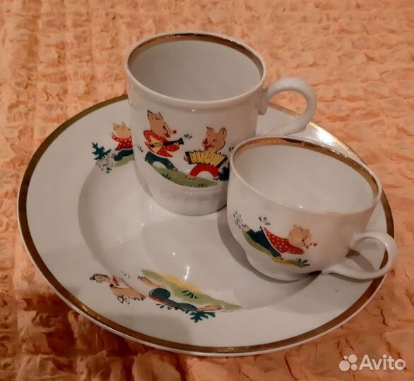 Детская новая посуда (комплект) Дулёво