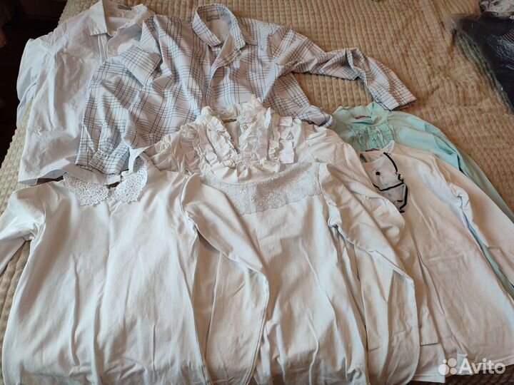 Блузки для школы на 10-14лет