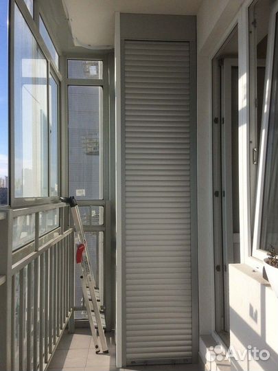 Шкаф с рольставнями на балкон по вашим размерам