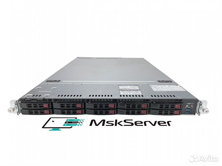 Сервер Supermicro 1029U-TR25M 2xGold 6252N 128Gb