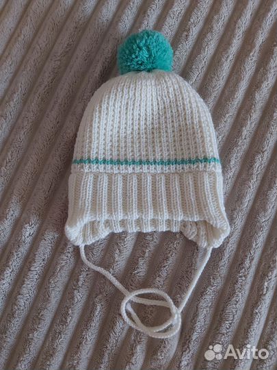 Шапка зимняя детская двухслойная 47-50 (меринос)