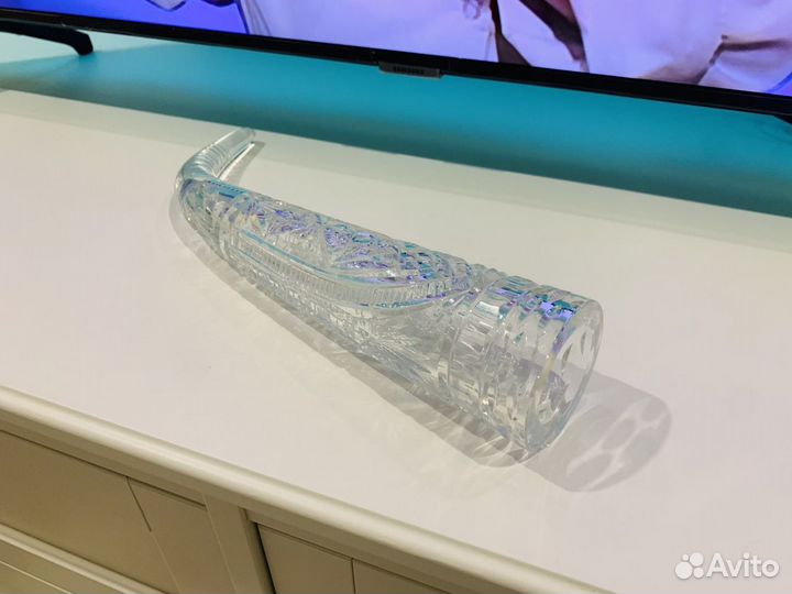 Хрустальный рог сувенирный