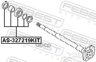 AS327219KIT к-т подшипника ступ.зад. Nissan Va