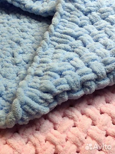 Плед детский вязаный ручная работа