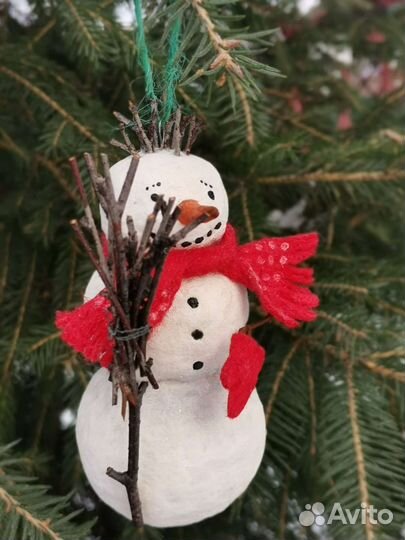 Снеговичек из ваты