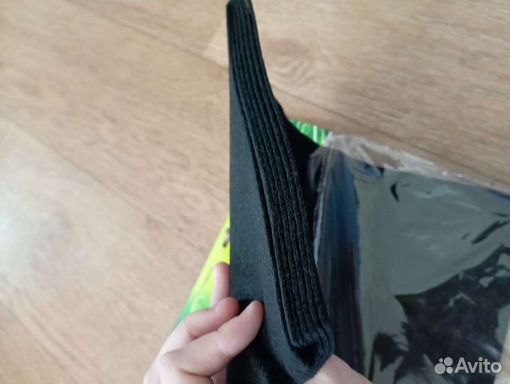 Чёрный корейский фетр 7 листов