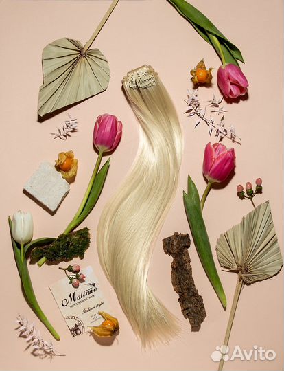 Волосы на заколках от производителя