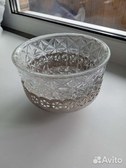 Хрустальная конфетница СССР