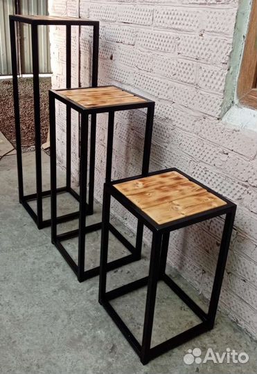 Подставки в стиле Лофт