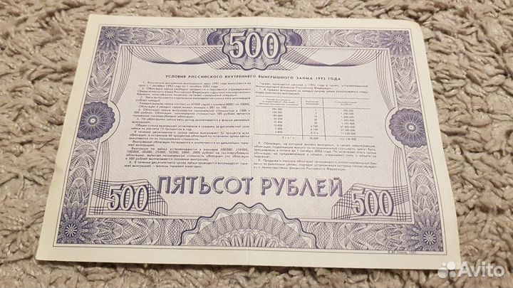 Колекционирование. Продам облигации Российского вн