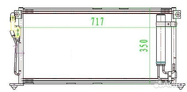 Митсубиси Лансер 9 радиатор кондиционера mitsubish