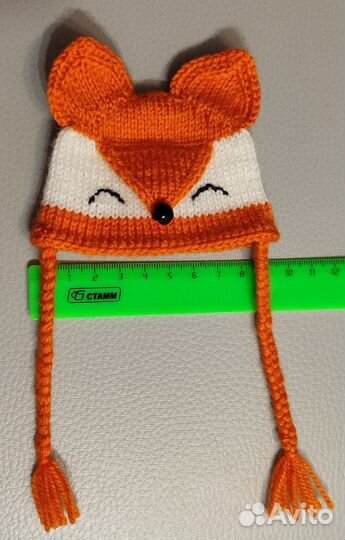 Шапочка - лисичка для куколки