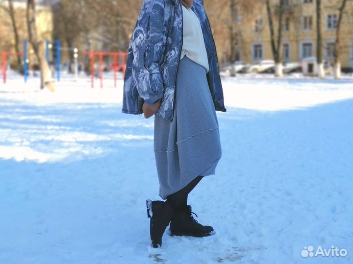 Юбка серая 46 48 50