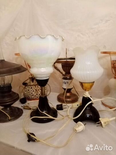 Настольная лампа под керосинку СССР