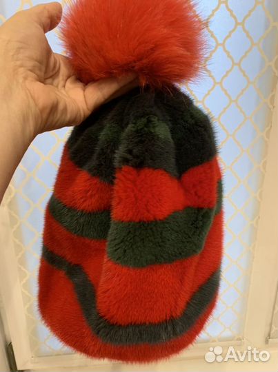 Шапка норковая женская