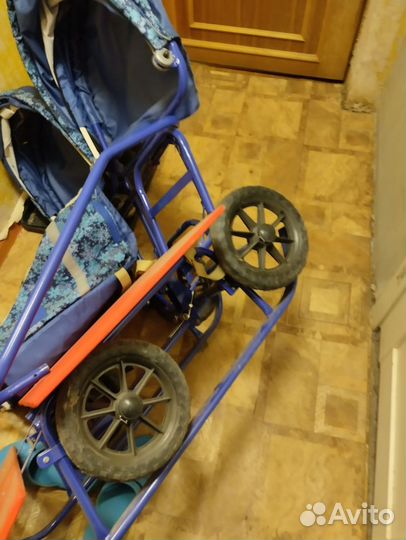 Санки для двойни с колесами