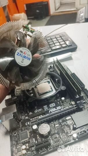 Материнская плата 1151 с процессором и оперативкой