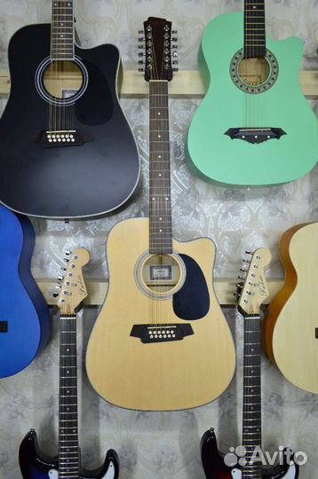 Гитара 12-ти струнная, новая