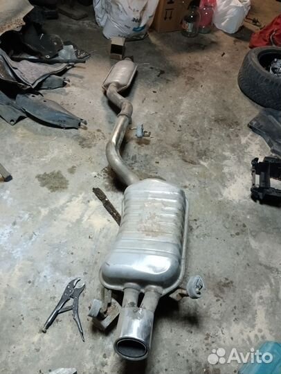 Выхлоп задняя часть мерседес clk w209