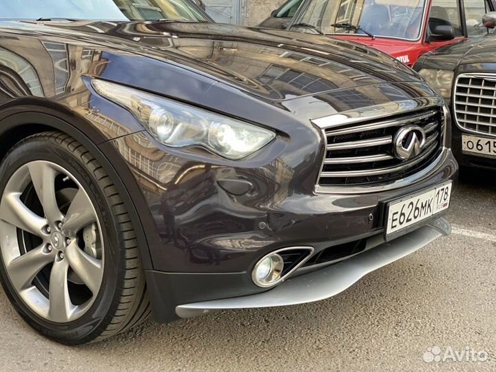 Сплиттер icon переднего бампера Infiniti fx37 qx70