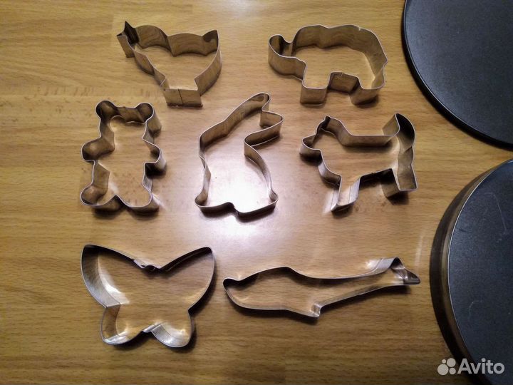 Формы для вырезки теста 7 шт.набор фигурок зверей