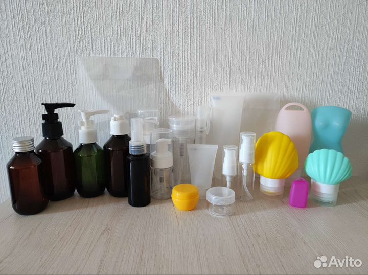 Дорожный набор баночки для косметики