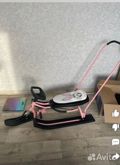 Снегокат с ручкой