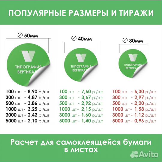 Печать наклеек, этикеток и стикеров