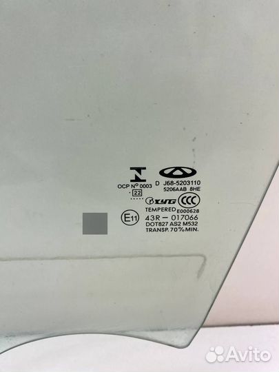 Стекло двери передней левой Chery Tiggo 4 Pro 2021
