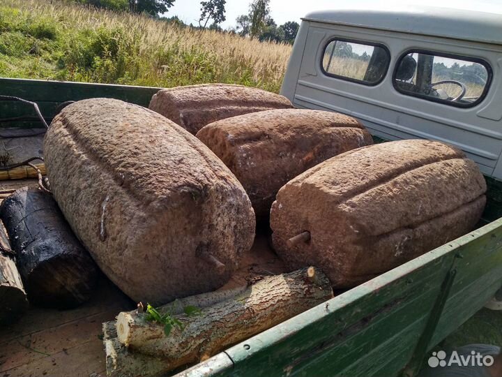 Прикатыватель льна старина искусственный камень