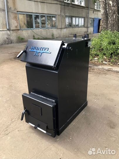 Твердотопливный котёл с увеличенной топкой