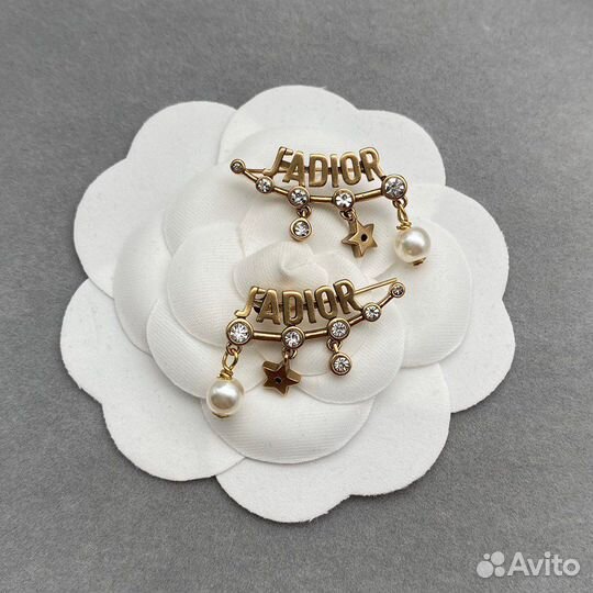 Серьги dior премиум CD Диор