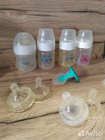 Соски и бутылочки avent
