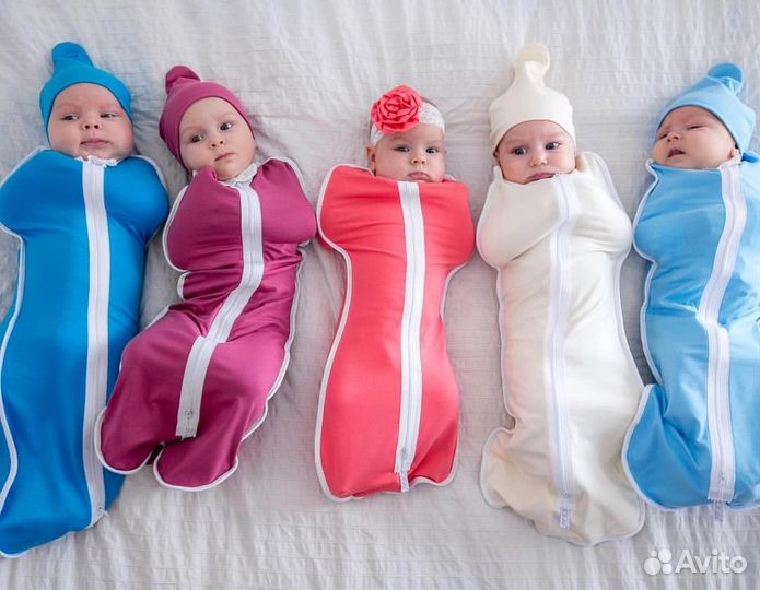 Новые пелёнки-коконы Кокоби, шапочки