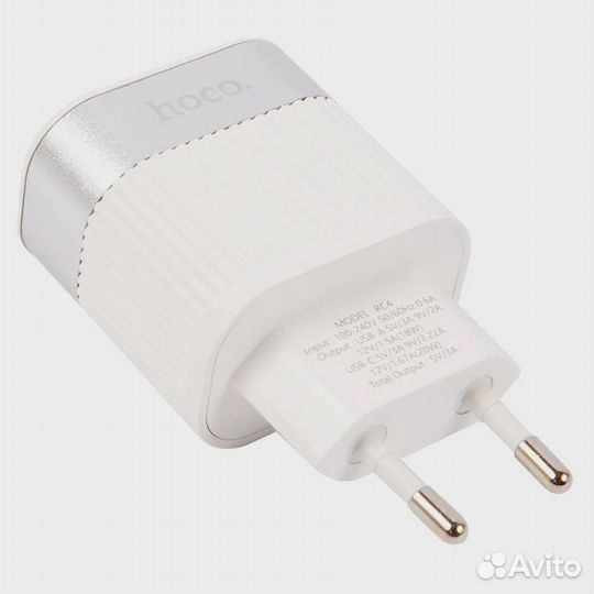 Сзу Hoco RC4, USB+Type-C, PD20W+QC3.0, белый