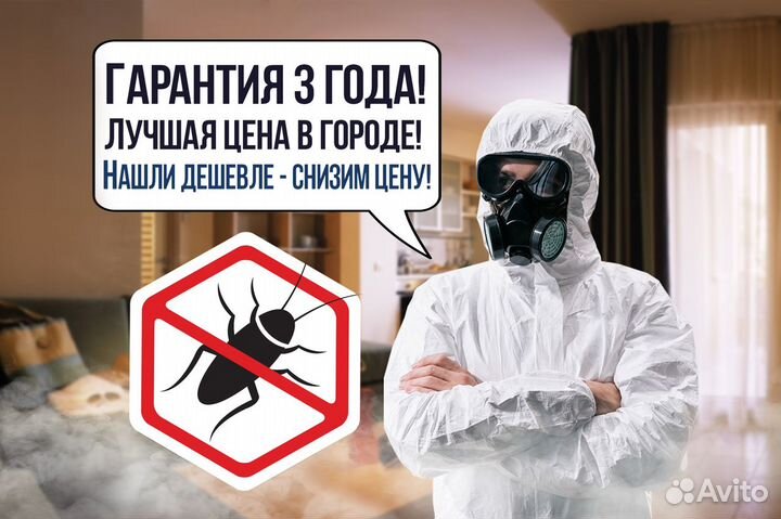 Травля тараканов, уничтожение клопов, дезинфекция